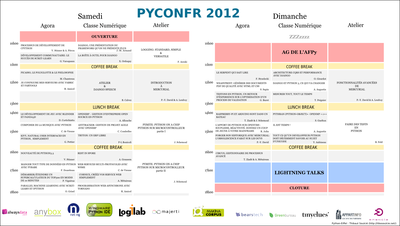 Programme PyCon-fr 2012 Programme PyCon-fr 2012