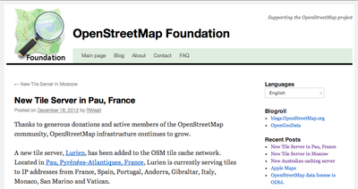 Paulla Tile server OSM Fundation