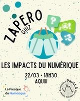 Z'apéro Quiz sur les impacts et les déchets du numérique chez Aquiù avec AZD