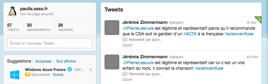 Suggestion de twitter, euh non merci ! ;)