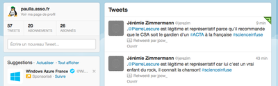 Suggestion de twitter, euh non merci ! ;)