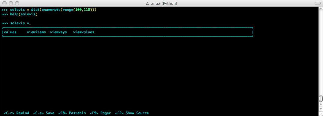 bpython for solevis